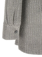The Attico Gray Cotton Short Dress