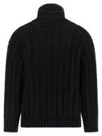 Dolce & Gabbana Black Virgin Wool Cardigan