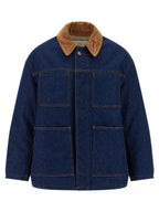 Ami Paris Blue Cotton Denim Jacket