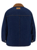 Ami Paris Blue Cotton Denim Jacket