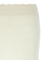 Chloé White Wool Long Skirt