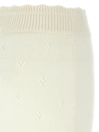 Chloé White Wool Long Skirt