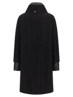 Herno Black Wool Coat