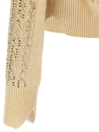 Ermanno Scervino Beige Virgin Wool Cardigan
