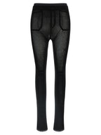 Issey Miyake Black Nylon Leggings