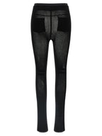 Issey Miyake Black Nylon Leggings