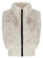 GOLDBERGH White Polyester Sleeveless Jacket