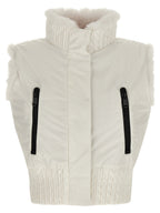GOLDBERGH White Polyester Sleeveless Jacket