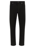 Stone Island Black Cotton Straight-Leg Jeans