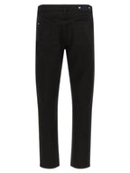 Stone Island Black Cotton Straight-Leg Jeans