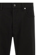 Stone Island Black Cotton Straight-Leg Jeans