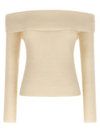 Rick Owens White Wool Cardigan