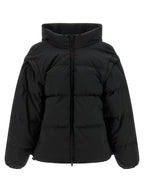 MM6 Maison Margiela Black Polyester Full-Length Jacket
