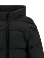 MM6 Maison Margiela Black Polyester Full-Length Jacket