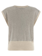 Haikure Beige Virgin Wool Sleeveless Jacket