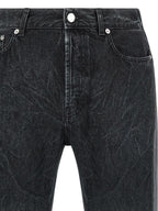 SÉFR Black Cotton Straight-Leg Jeans