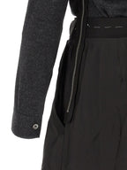 Maison Margiela Gray Virgin Wool Midi Dress