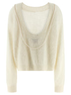 BERNADETTE White Cashmere Cardigan