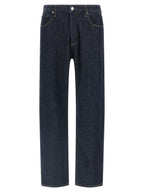Agolde Blue Cotton Straight-Leg Jeans