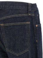 Agolde Blue Cotton Straight-Leg Jeans