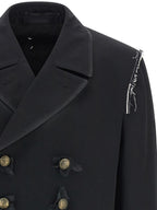 Maison Margiela Black Wool Coat