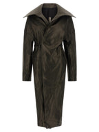 Rick Owens Black Lamb Leather Coat