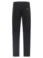 MM6 Maison Margiela Black Cotton Tapered Jeans