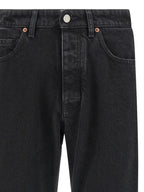 MM6 Maison Margiela Black Cotton Tapered Jeans