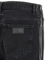 MM6 Maison Margiela Black Cotton Tapered Jeans