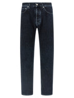 MM6 Maison Margiela Black Cotton Straight-Leg Jeans