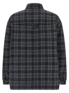 WILLY CHAVARRIA Gray Wool Full-Length Jacket