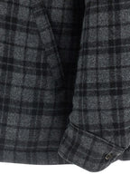 WILLY CHAVARRIA Gray Wool Full-Length Jacket