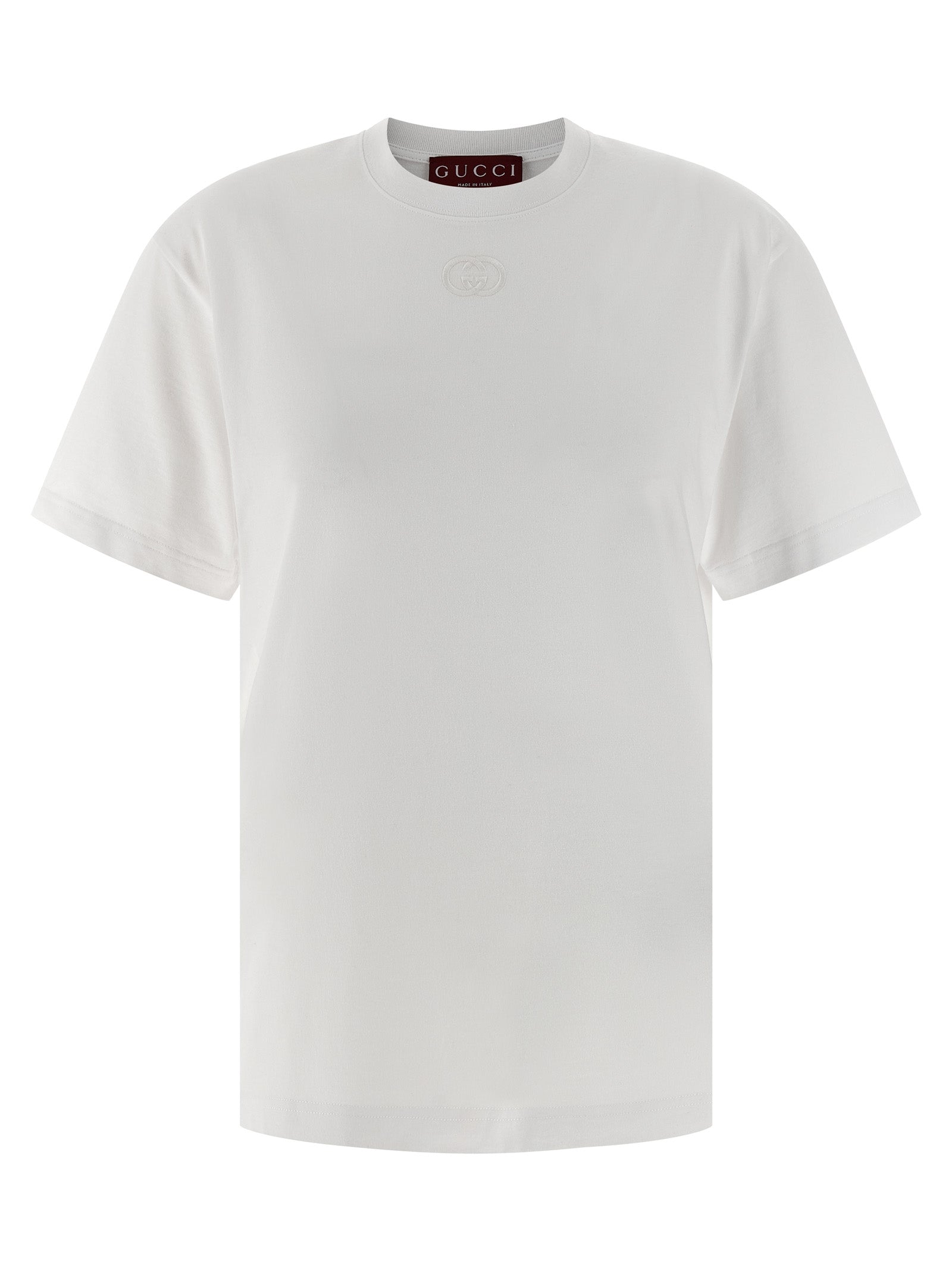 Weißes Baumwoll-T-Shirt