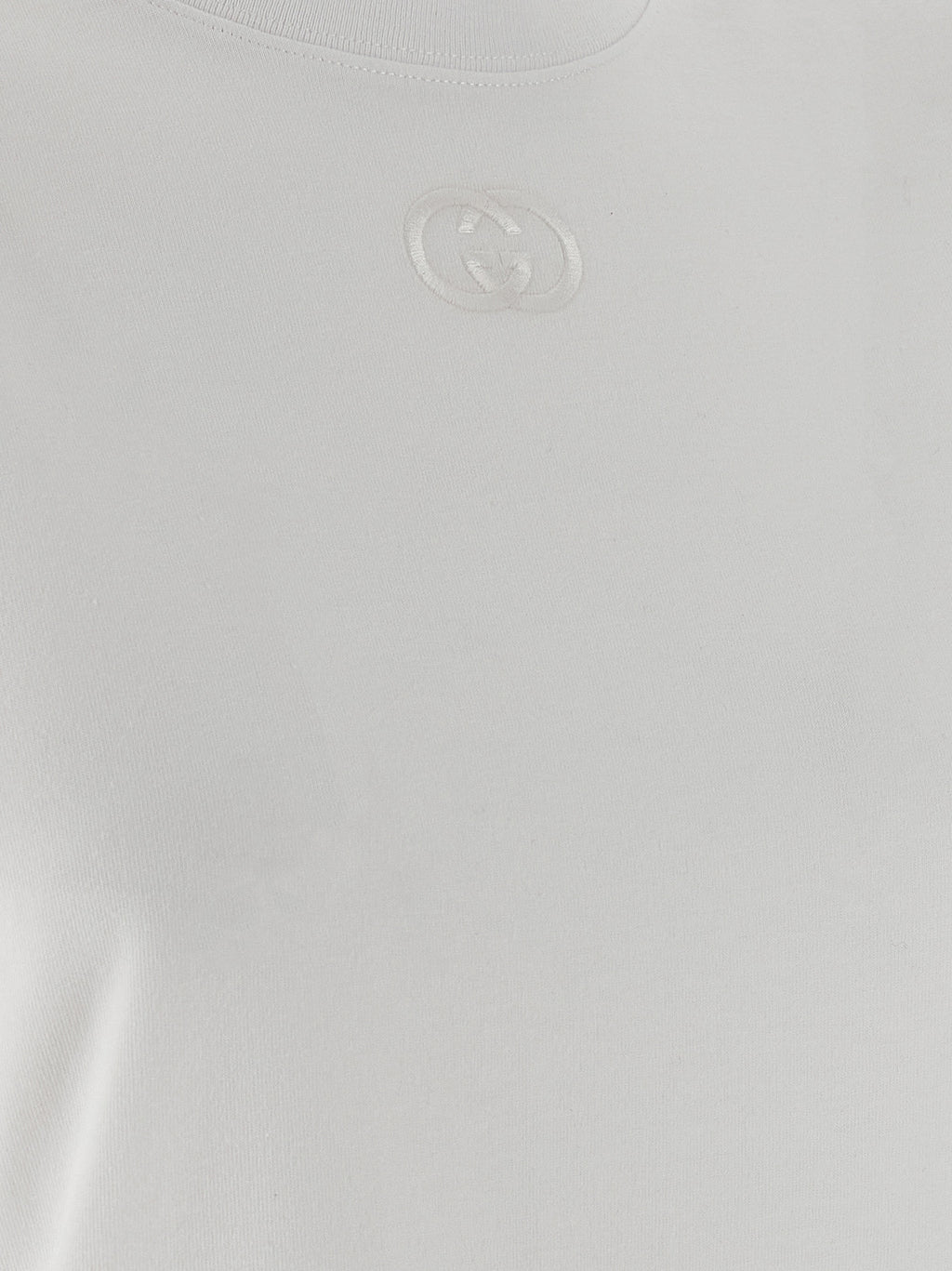 Weißes Baumwoll-T-Shirt
