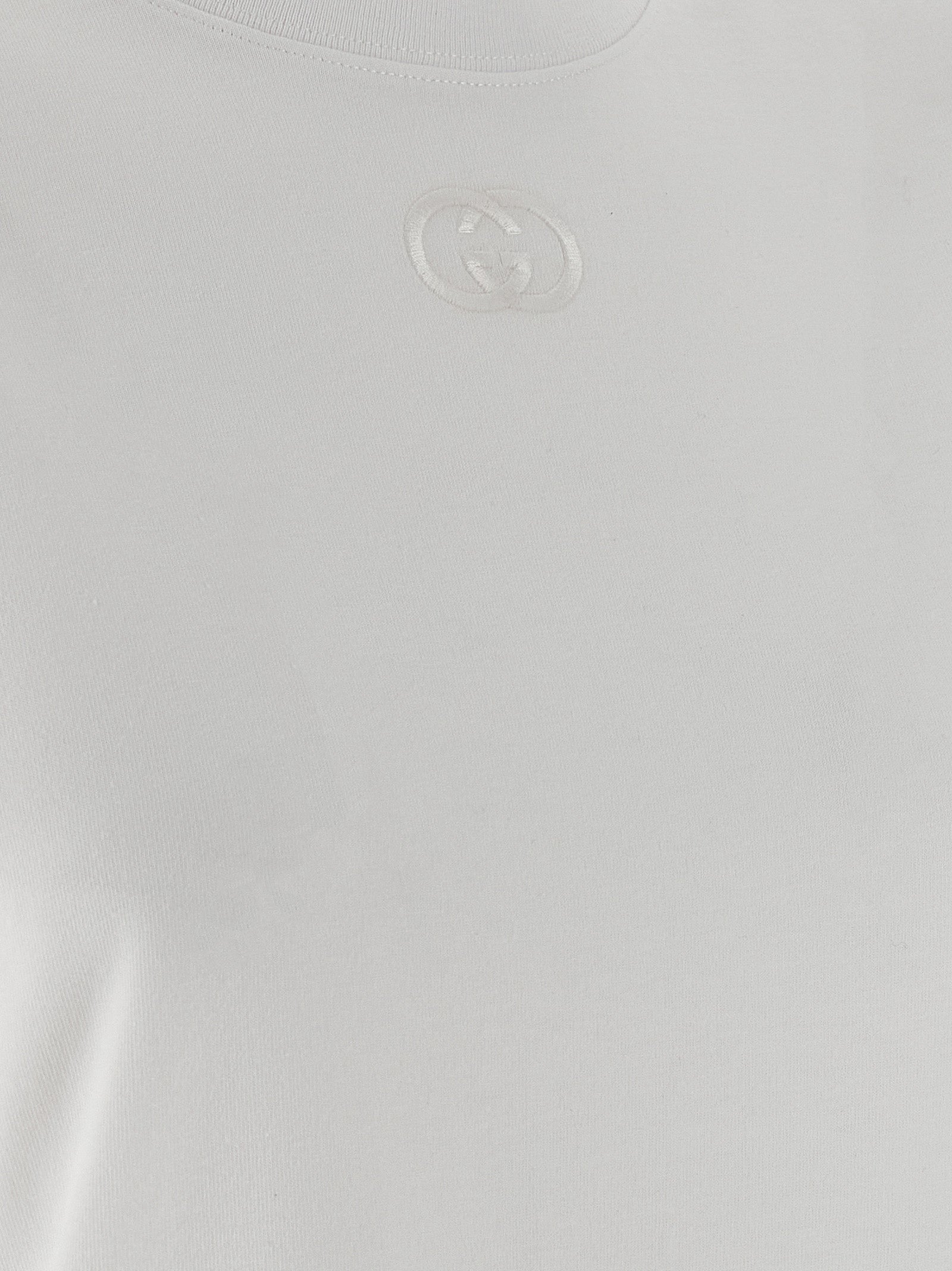 Weißes Baumwoll-T-Shirt