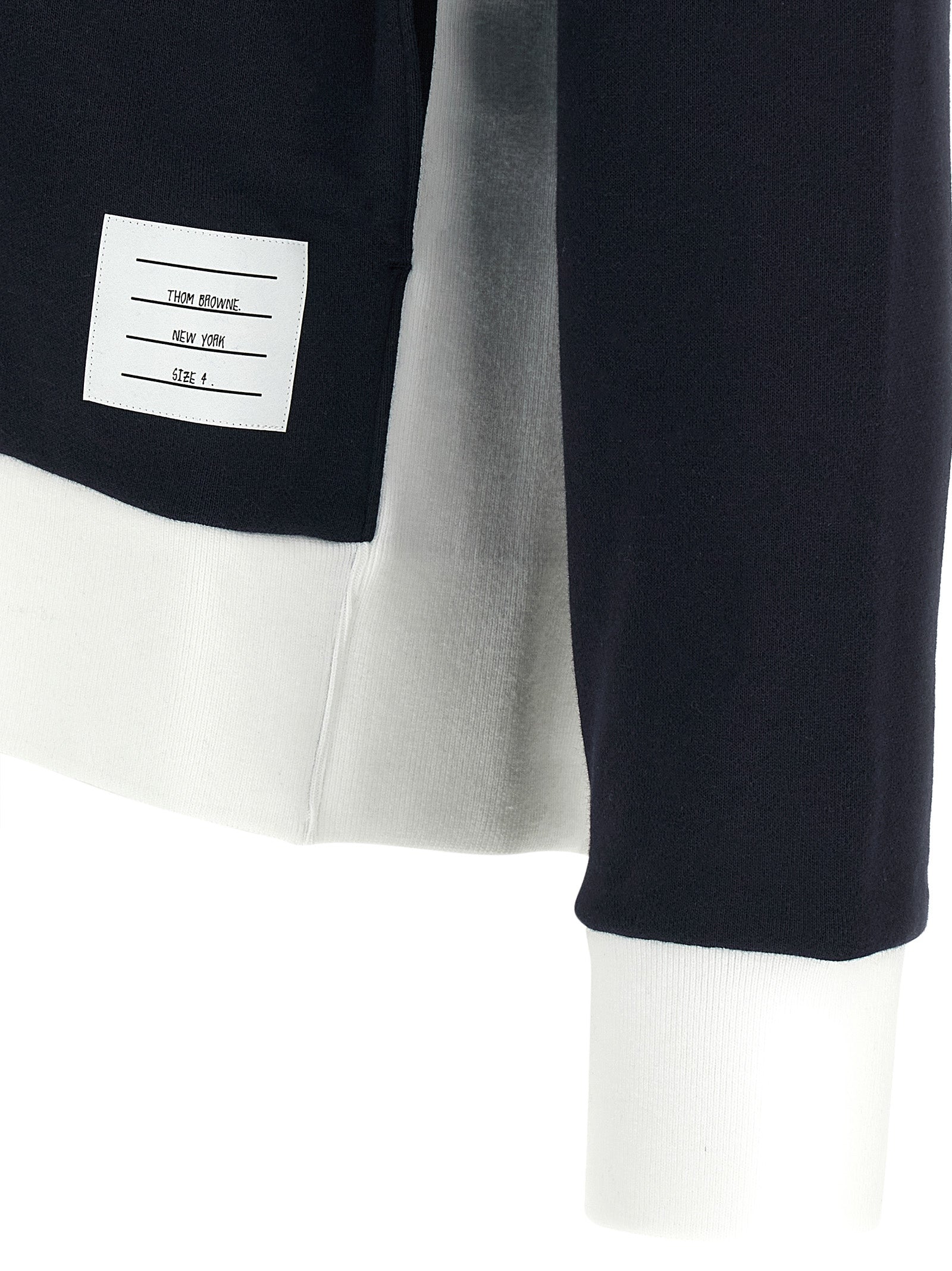 Blaues Baumwoll-Sweatshirt