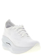 White Synthetic Athletic Sneakers