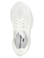 White Synthetic Athletic Sneakers