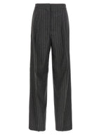 Sportmax Gray Virgin Wool Dress Pants