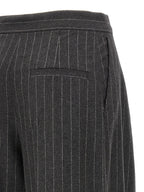 Sportmax Gray Virgin Wool Dress Pants