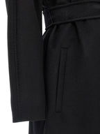 Max Mara Black Virgin Wool Coat