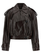 Sportmax Brown Cotton Coat
