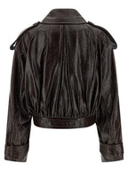 Sportmax Brown Cotton Coat