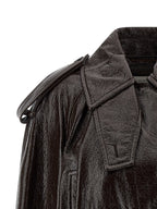 Sportmax Brown Cotton Coat