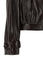 Sportmax Brown Cotton Coat