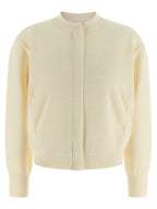 White Virgin Wool Cardigan