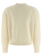 White Virgin Wool Cardigan