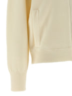 White Virgin Wool Cardigan