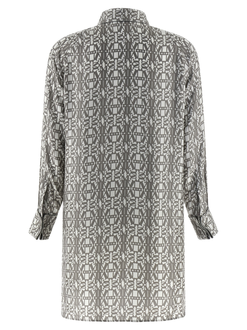 Gray Silk Short Dress
