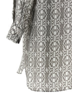 Gray Silk Short Dress